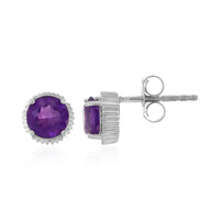 Amethyst-Silberohrringe