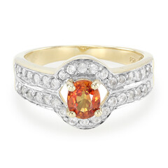 Abendroter Rubin-Goldring