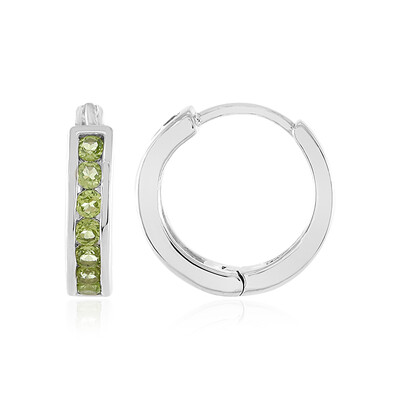 Peridot-Silberohrringe