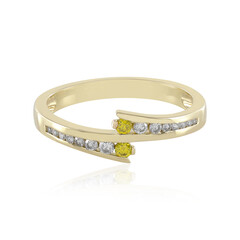 Gelber I1 Diamant-Goldring