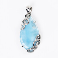 Larimar-Silberanhänger