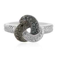 Diamant-Silberring