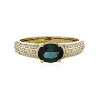 Brasilianischer Indigolith-Goldring (de Melo)