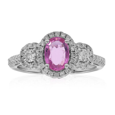 Pinkfarbener Saphir-Goldring (CIRARI)