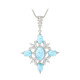 Larimar-Silberhalskette (Dallas Prince Designs)