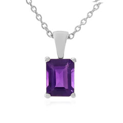 Sambia-Amethyst-Silberhalskette