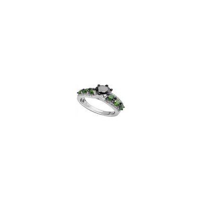 Schwarzer Diamant-Goldring