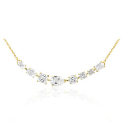 Weißer Topas-Silbercollier