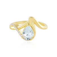 Brasilianischer Aquamarin-Silberring