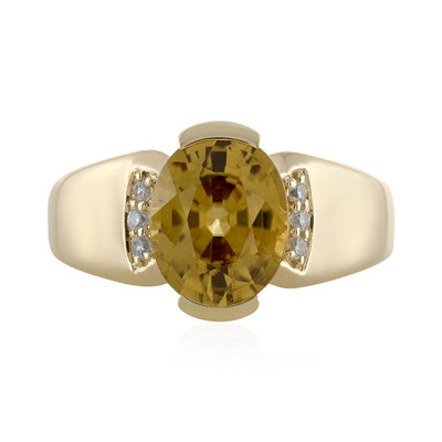 Gelber Zirkon-Goldring