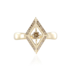 I2 Schokoladen-Brillant-Goldring