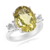 Ouro Verde-Quarz-Silberring