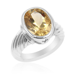 Goldener Labradorit-Silberring