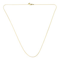 Silber-Serpentina-Kette - 61 cm - 3,38 g - vergoldet