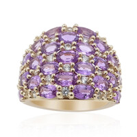 Purpurfarbener Ceylon-Saphir-Goldring