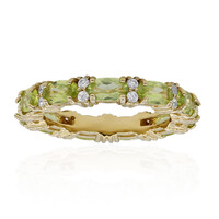 Burmesischer Peridot-Silberring