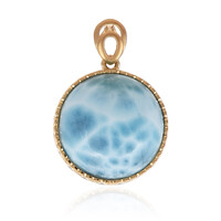 Larimar-Goldanhänger