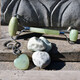 Juwelo Wellness-Set Serpentin - Massageroller, Schlüsselanhänger, Edelsteine