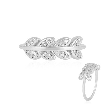 I2 (I) Diamant-Silberring