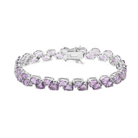 Amethyst-Silberarmband
