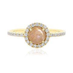 Sonnenstein-Katzenauge-Goldring