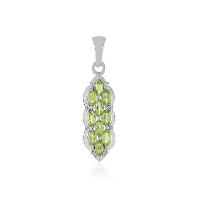 Arizona-Peridot-Silberanhänger