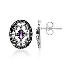 Amethyst-Silberohrringe