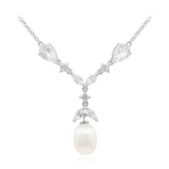 Süßwasserzuchtperlen-Silbercollier