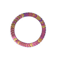 Pinkfarbener Mystik-Hämatit-Armband