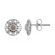 I2 Champagner-Brillant-Goldohrringe (Ornaments by de Melo)