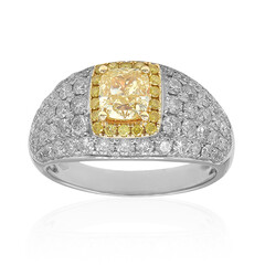 Gelber SI2 Brillant-Goldring (CIRARI)