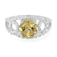 Champagner-Quarz-Silberring