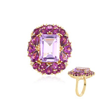 Lavendel-Amethyst-Silberring