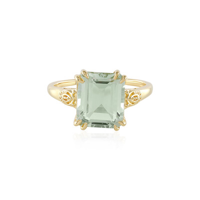 Grüner Amethyst-Silberring