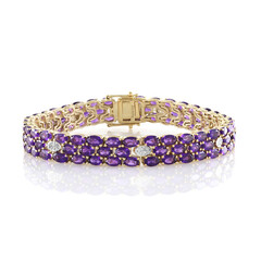 Sambia-Amethyst-Silberarmband