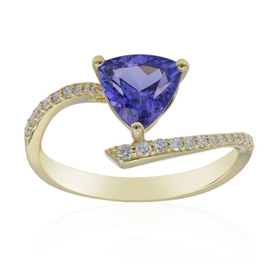 AAA-Tansanit-Goldring (CIRARI)