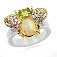 Welo-Opal-Silberring (Dallas Prince Designs)