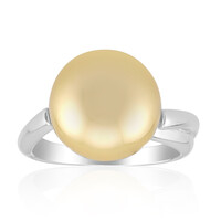 Goldene Kabira-Südseeperlen-Goldring (TPC)