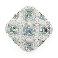 Diamant-Silberring