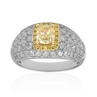Gelber SI2 Brillant-Goldring (CIRARI)