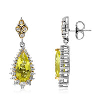 Ouro Verde-Quarz-Silberohrringe (Dallas Prince Designs)