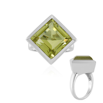 Limonen-Quarz-Silberring (MONOSONO COLLECTION)