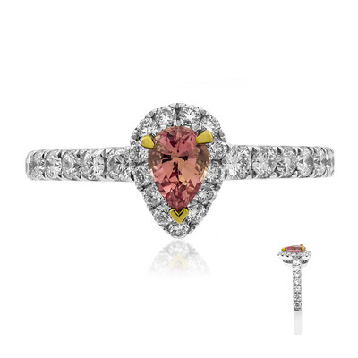 Padparadscha-Saphir-Goldring (CIRARI)