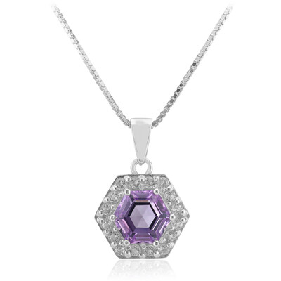 Amethyst-Silberhalskette