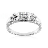 I2 (I) Diamant-Herren-Silberring