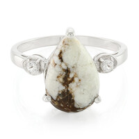 Magnesit-Herren-Silberring