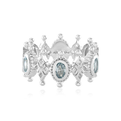 Himmelblauer Topas-Silberring (Dallas Prince Designs)