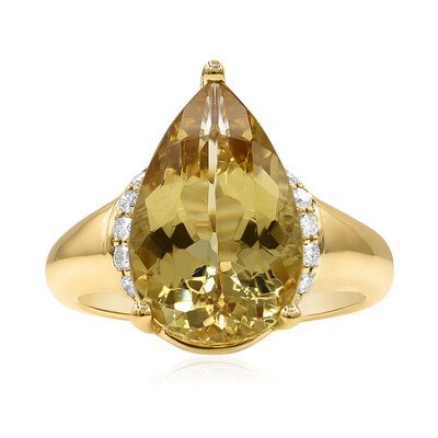 Gelber Beryll-Goldring (CIRARI)