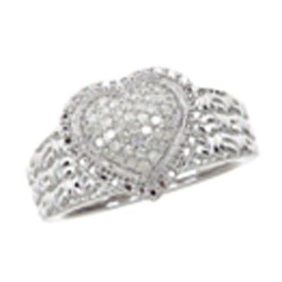Diamant-Silberring
