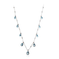 AAA-Brasilianischer Aquamarin-Goldcollier (CIRARI)